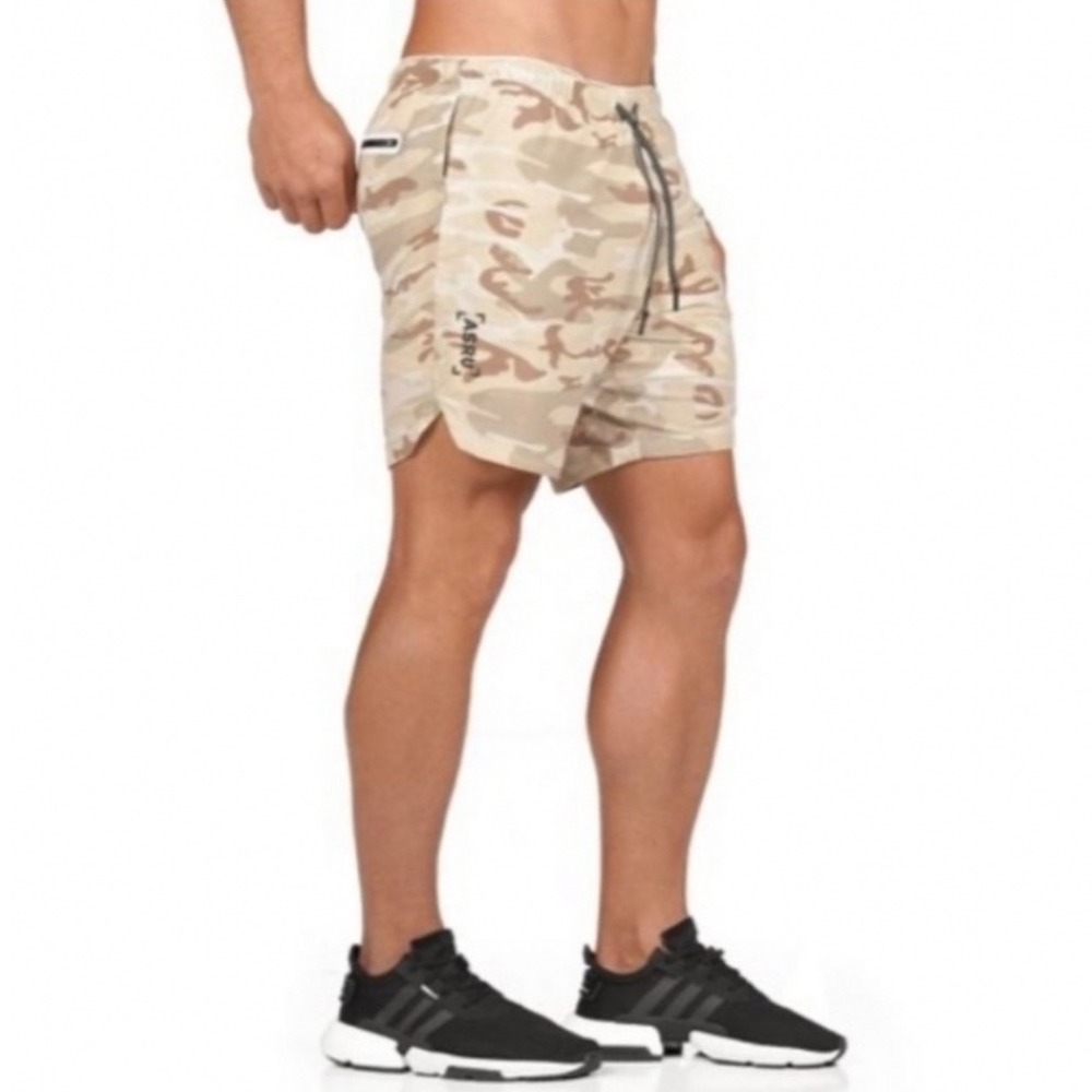 ASRV Train Lite Camo Shorts Medium Dune